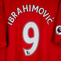 2016-2017 Manchester United Adidas Home Shirt #9 Zlatan Ibrahimovic - Marketplace