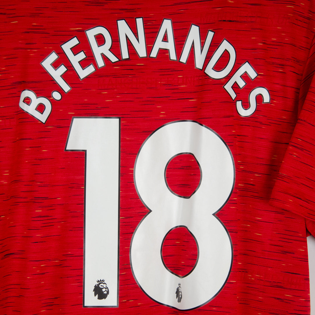 2020-2021 Manchester United Adidas Home Shirt #18 Bruno Fernandes - Marketplace