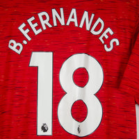 2020-2021 Manchester United Adidas Home Shirt #18 Bruno Fernandes - Marketplace