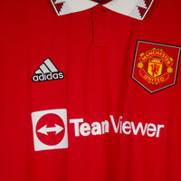 2022-2023 Manchester United Adidas Home Shirt #8 Bruno Fernandes - Marketplace