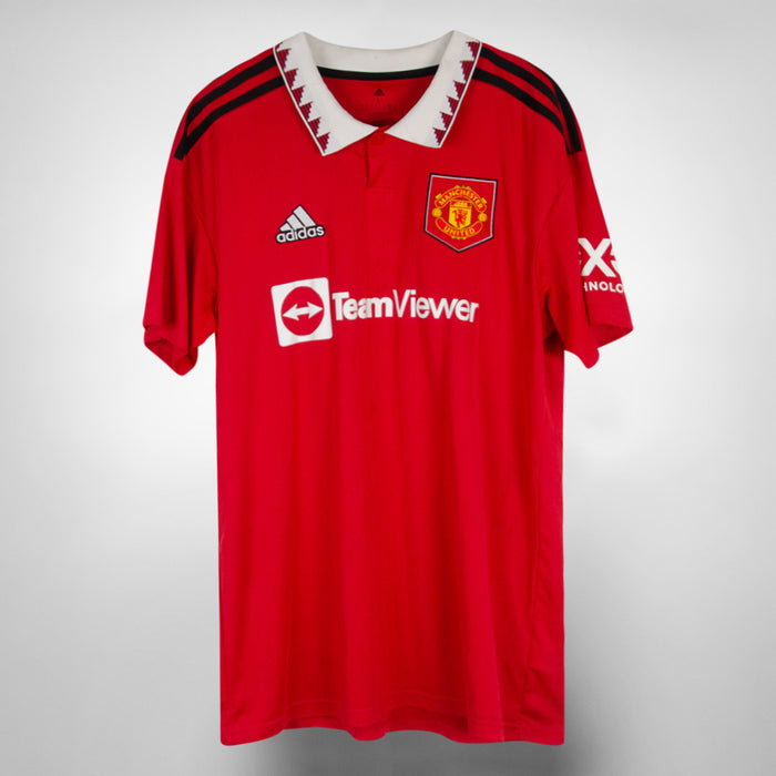 2022-2023 Manchester United Adidas Home Shirt #49 Alejandro Garnacho - Marketplace