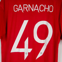 2022-2023 Manchester United Adidas Home Shirt #49 Alejandro Garnacho - Marketplace