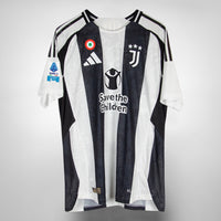 2024-2025 Juventus Adidas Match Issue Signed Home Shirt #16 Weston McKennie - Marketplace