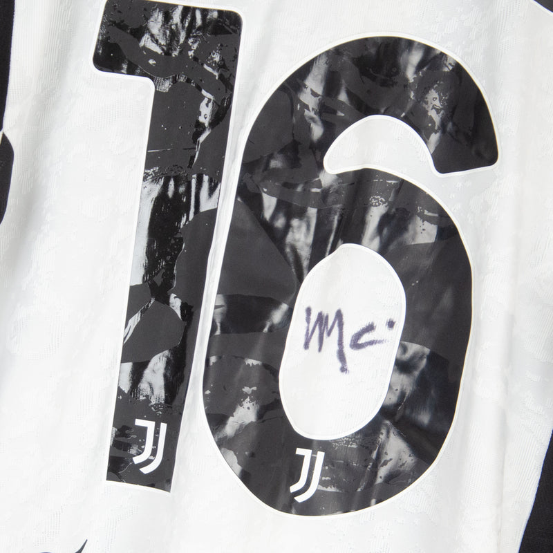 2024-2025 Juventus Adidas Match Issue Signed Home Shirt #16 Weston McKennie - Marketplace
