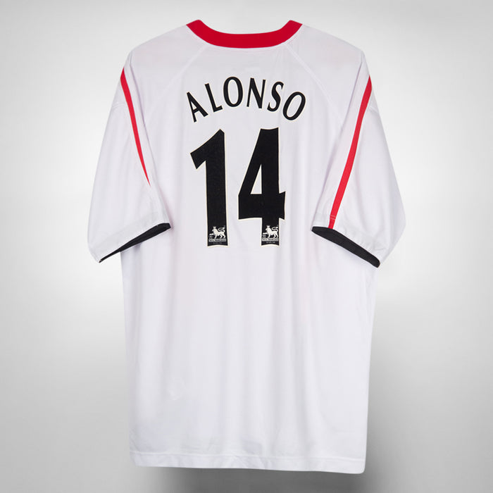 2005-2006 Liverpool Reebok Away Shirt #14 Xabi Alonso