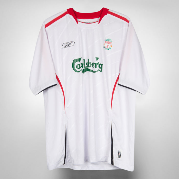 2005-2006 Liverpool Reebok Away Shirt #14 Xabi Alonso