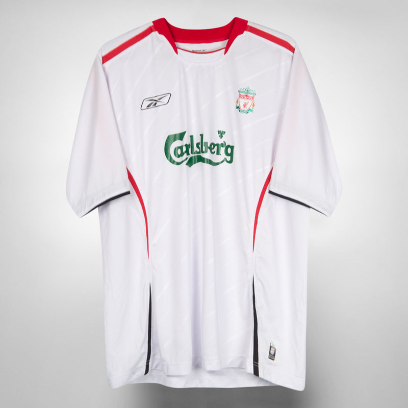2005-2006 Liverpool Reebok Away Shirt #14 Xabi Alonso