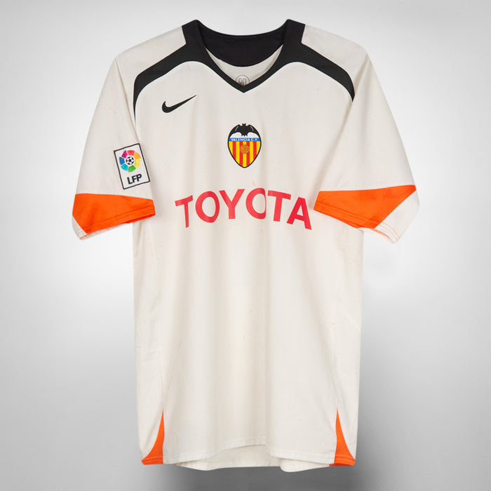 2005-2006 Valencia CF Nike Home Shirt #7 David Villa