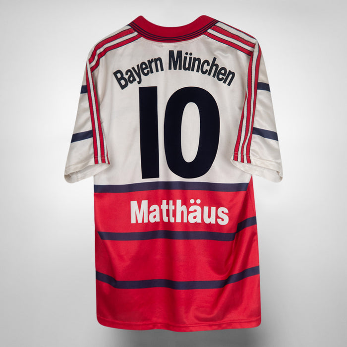 1998-2000 Bayern Munich Adidas Away Shirt #10 Lotthar Matthaus
