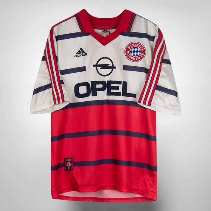 1998-2000 Bayern Munich Adidas Away Shirt #10 Lotthar Matthaus