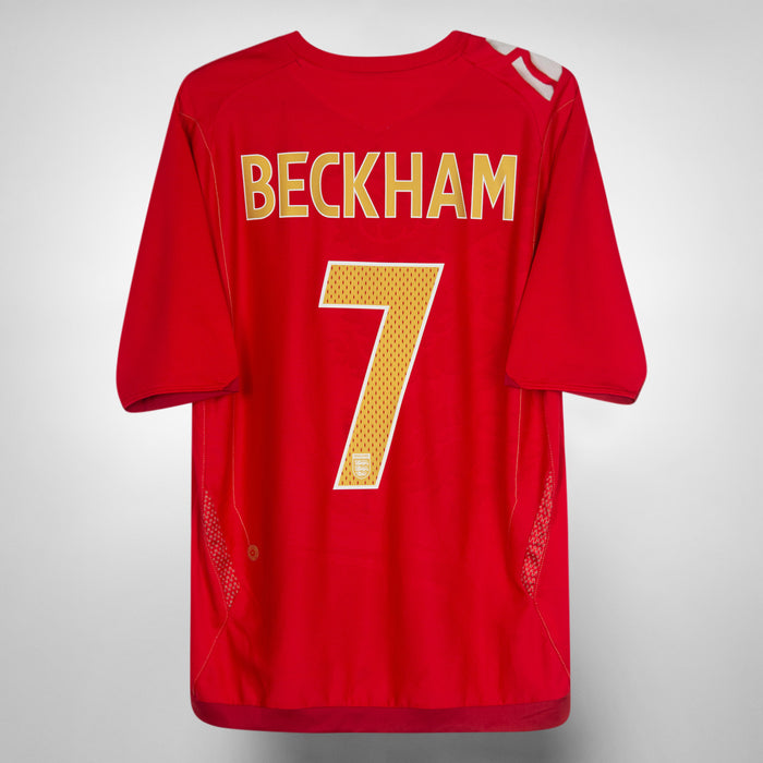 2006-2008 England Umbro Away Shirt #7 David Beckham