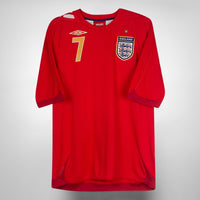 2006-2008 England Umbro Away Shirt #7 David Beckham