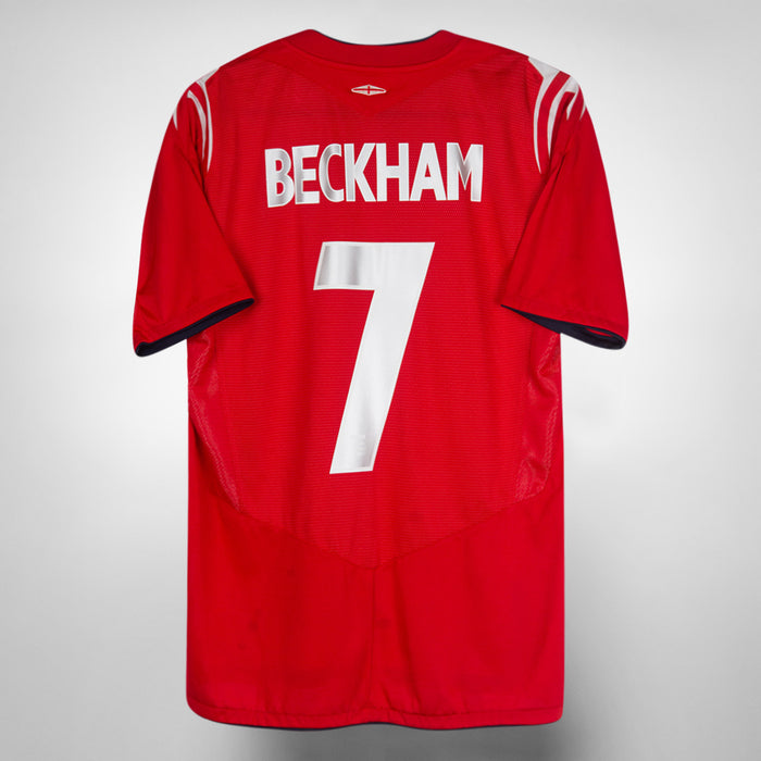 2004-2006 England Umbro Away Shirt #7 David Beckham
