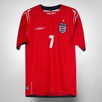 2004-2006 England Umbro Away Shirt #7 David Beckham
