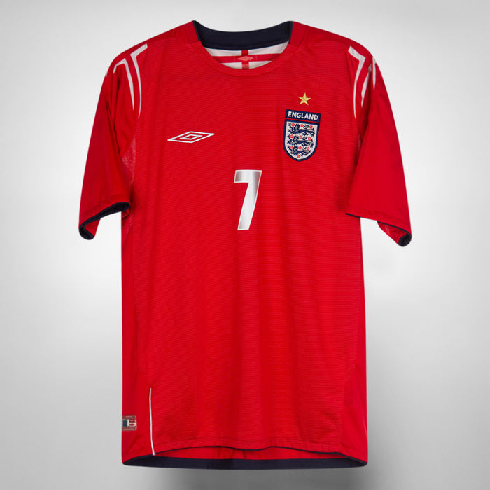 2004-2006 England Umbro Away Shirt #7 David Beckham