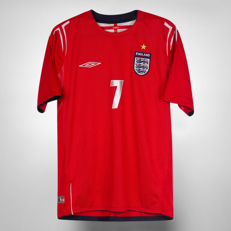 2004-2006 England Umbro Away Shirt #7 David Beckham