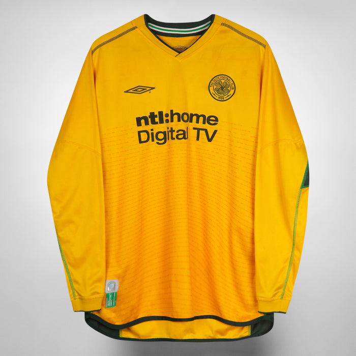 2002-2003 Celtic Umbro Away Shirt #7 Henrik Larsson