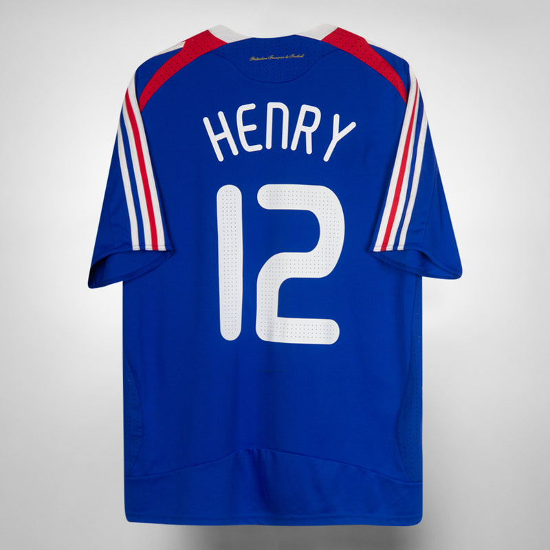 2008-2009 France Adidas Home Shirt #12 Theirry Henry