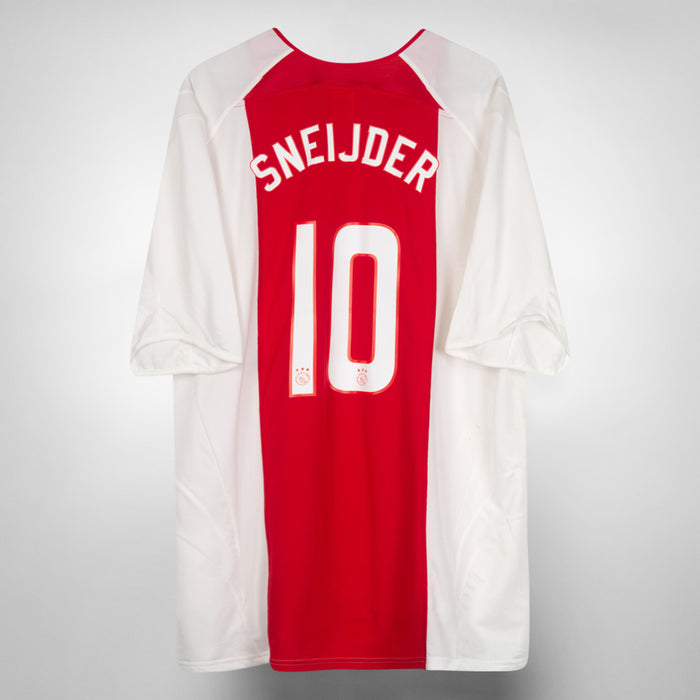2006-2007 Ajax Adidas Home Shirt #10 Wesley Sneijder