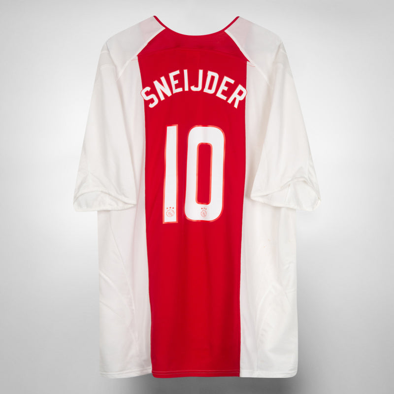 2006-2007 Ajax Adidas Home Shirt #10 Wesley Sneijder