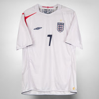 2005-2007 England Umbro Home Shirt #7 David Beckham