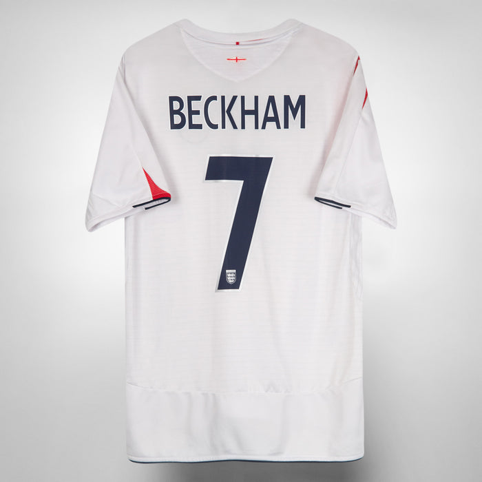 2005-2007 England Umbro Home Shirt #7 David Beckham