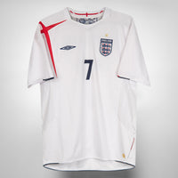 2005-2007 England Umbro Home Shirt #7 David Beckham