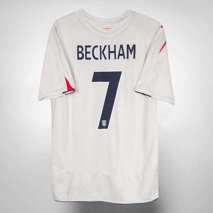 2005-2007 England Umbro Home Shirt #7 David Beckham