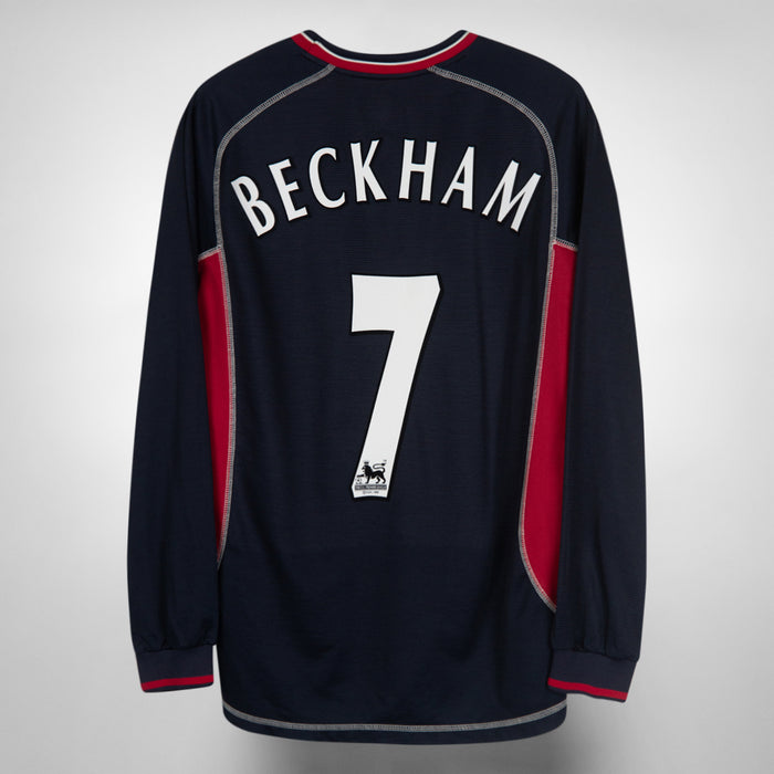 2000-2001 Manchester United Umbro Third Shirt #7 David Beckham
