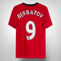 2009-2010 Manchester United Nike Home Shirt #9 Dimitar Berbatov