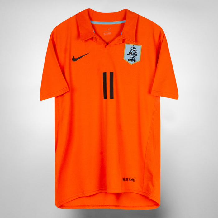 2006-2008 Netherlands Nike Home Shirt #11 Arjen Robben