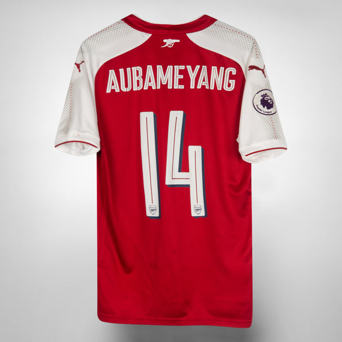 2017-2018 Arsenal Puma Home Shirt #14 Aubameyang