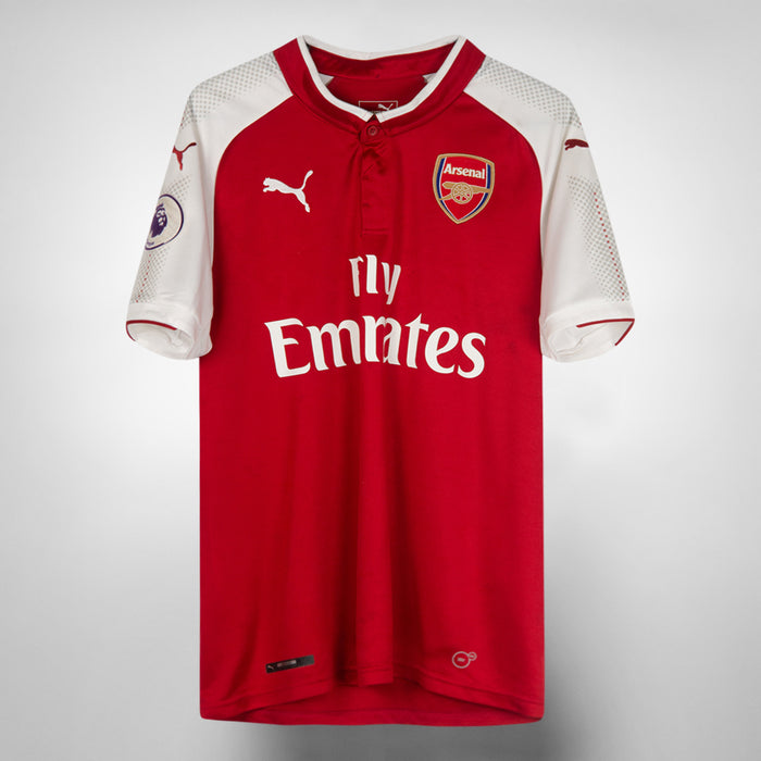 2017-2018 Arsenal Puma Home Shirt #14 Aubameyang