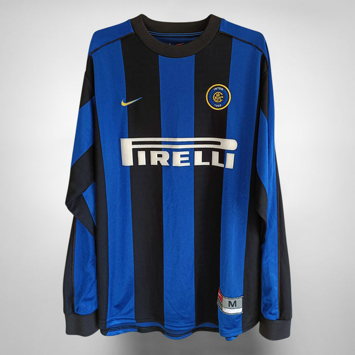 1999-2000 Inter Milan Nike Long Sleeve Home Shirt #9 Ronaldo - Marketplace