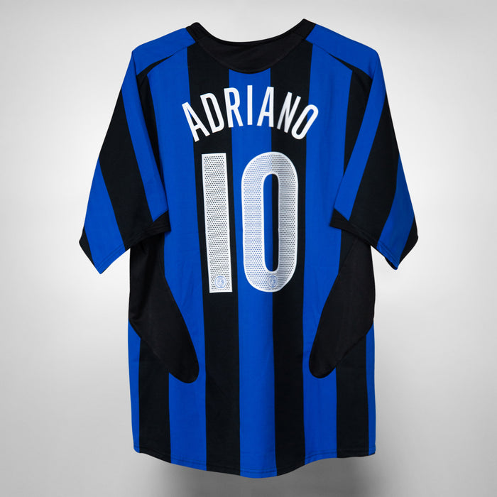 2004-2005 Inter Milan Nike Home Shirt #10 Adriano