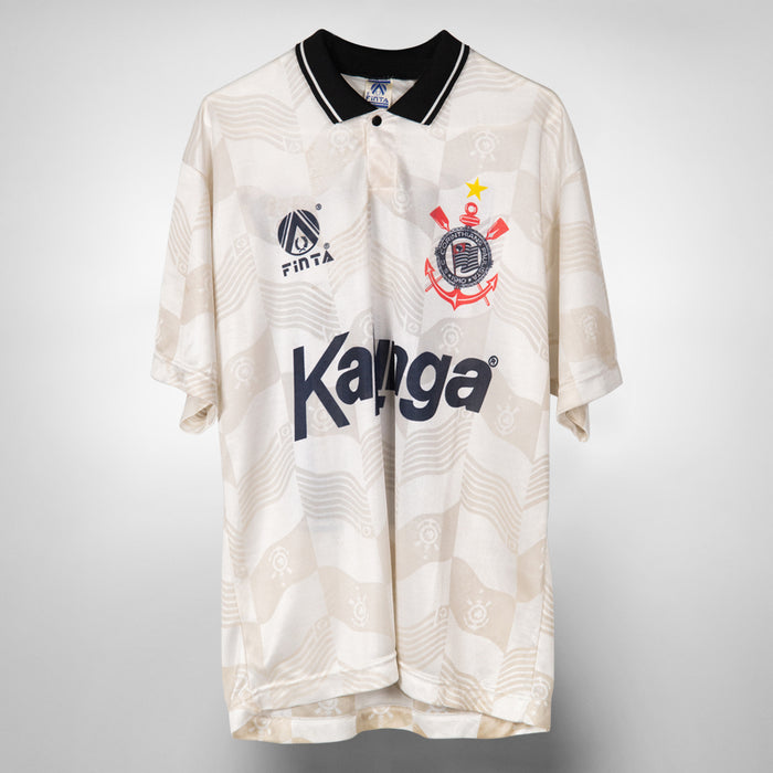 1992-1994 Corinthians Finta Home Shirt #10 Marques Batista de Abreu
