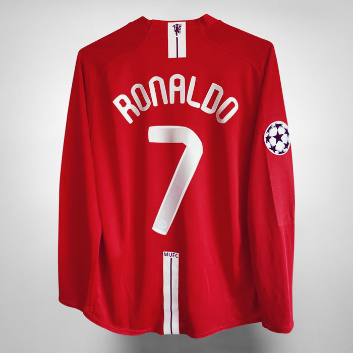 2007-2008 Manchester United Ronaldo #7 Nike Home Shirt - Marketplace