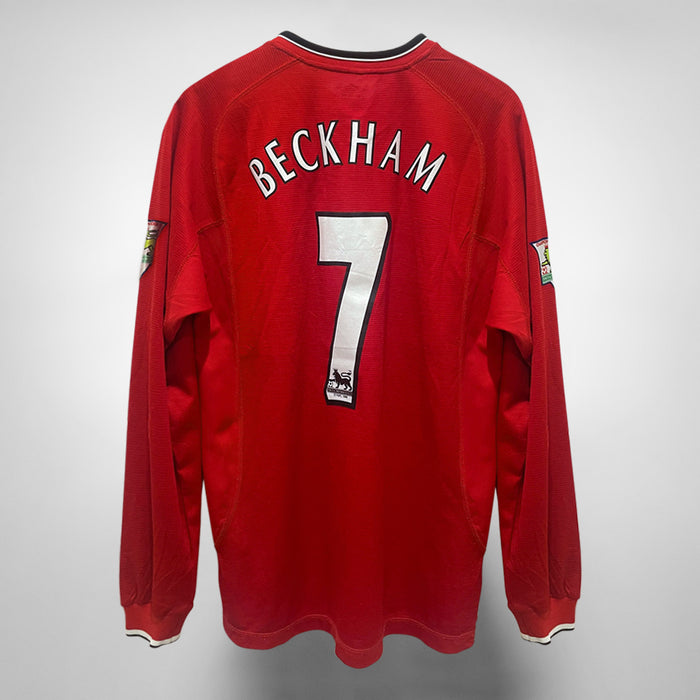 2000-2002 Manchester United Umbro Home Shirt #7 David Beckham - Marketplace