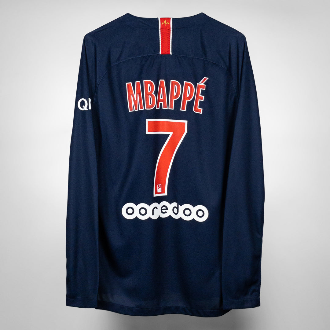 2018-2019 PSG Paris Saint-Germain Nike Home Shirt #7 Kylian Mbappé