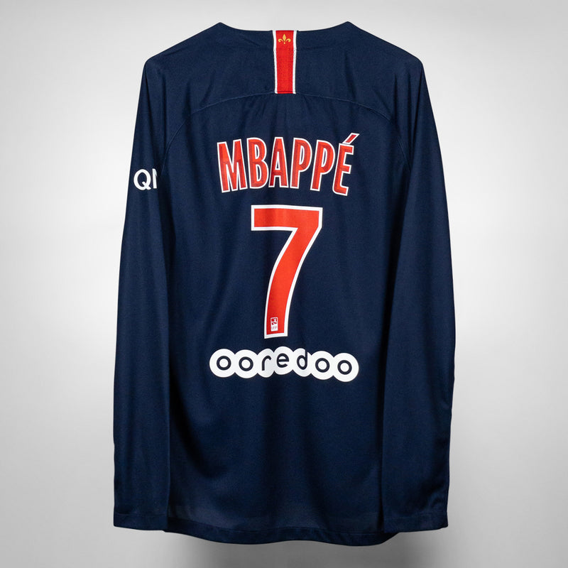 2018-2019 PSG Paris Saint-Germain Nike Home Shirt #7 Kylian Mbappé