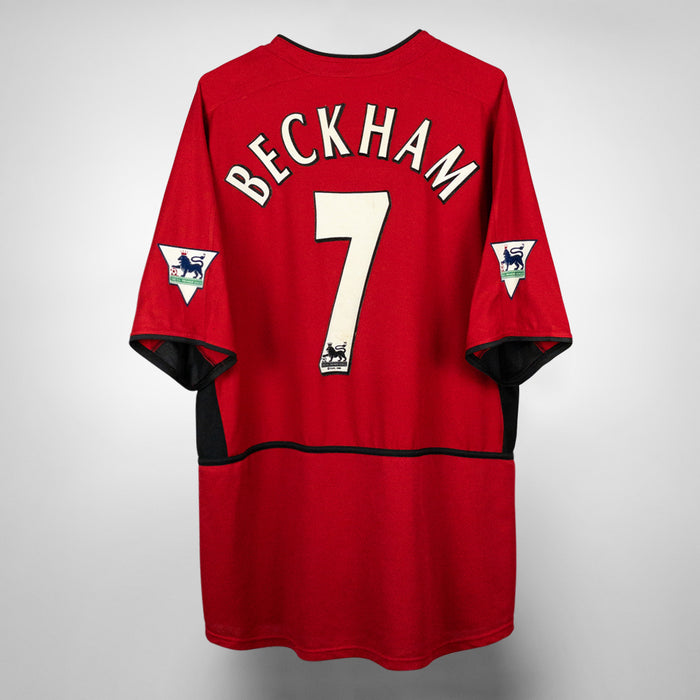 2002-2004 Manchester United Nike Home Shirt #7 David Beckham