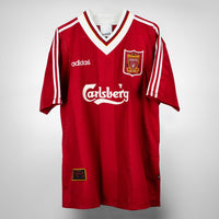 1995-1996 Liverpool Adidas Home Shirt #9 Ian Rush