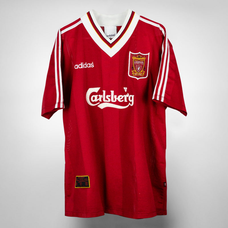 1995-1996 Liverpool Adidas Home Shirt #9 Ian Rush