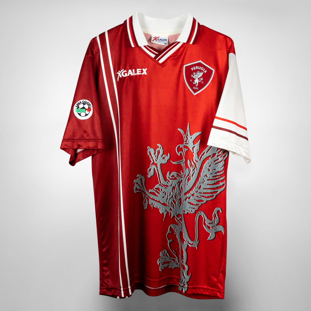 1998-1999 Perugia Galex Home Shirt #7 Hidetoshi Nakata | Classic 