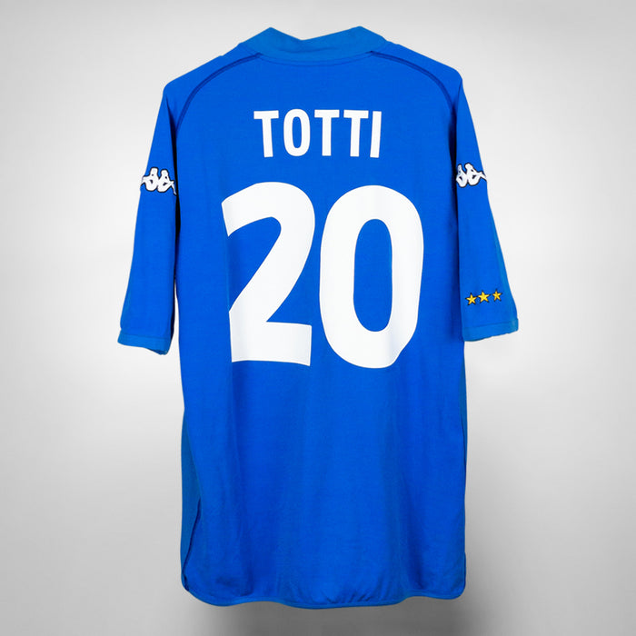2002-2004 Italy Kappa Home Shirt #20 Francesco Totti