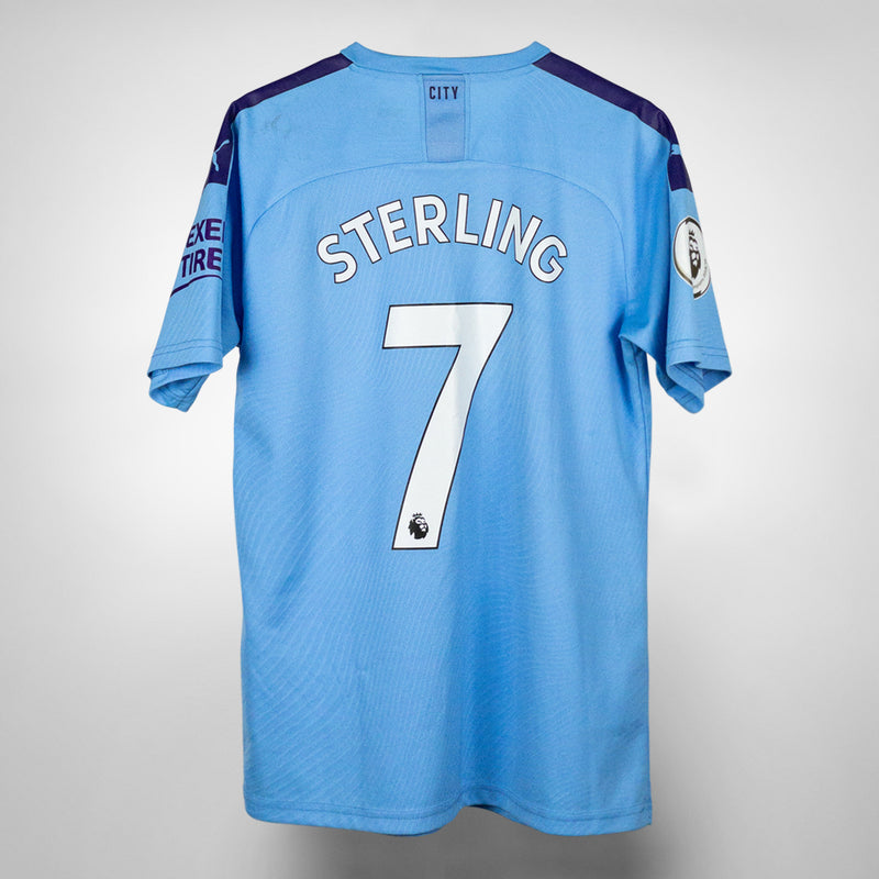 2019-2020 Manchester City Puma Home Shirt #7 Raheem Sterling