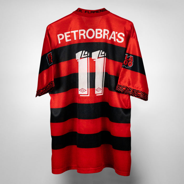1995 Flamengo Umbro Home Shirt #11 Romario