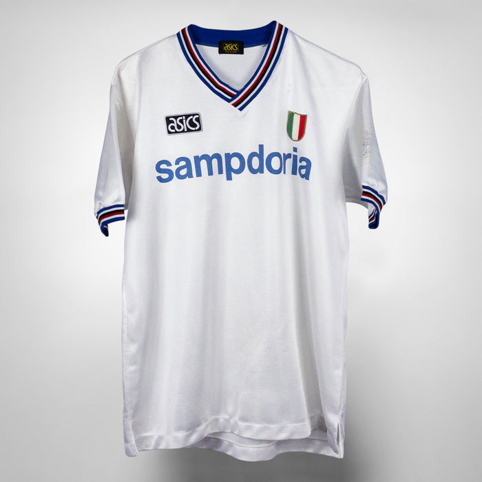 1991-1992 Sampdoria Asics Training Shirt