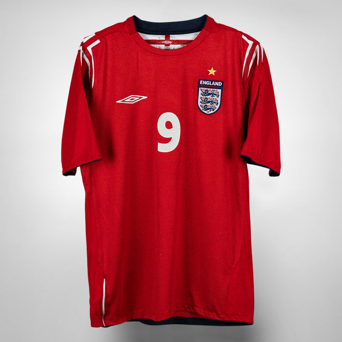 2004-2006 England Umbro Home Shirt #9 Wayne Rooney