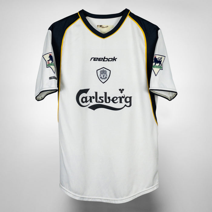 2001-2003 Liverpool Reebok Away Shirt #17 Steven Gerrard